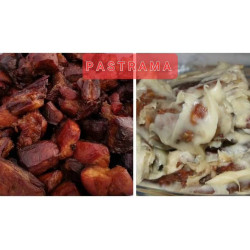 PASTRAMA domaće dimljeno proprženo meso zaliveno u mast  kofa od 2.5.kg