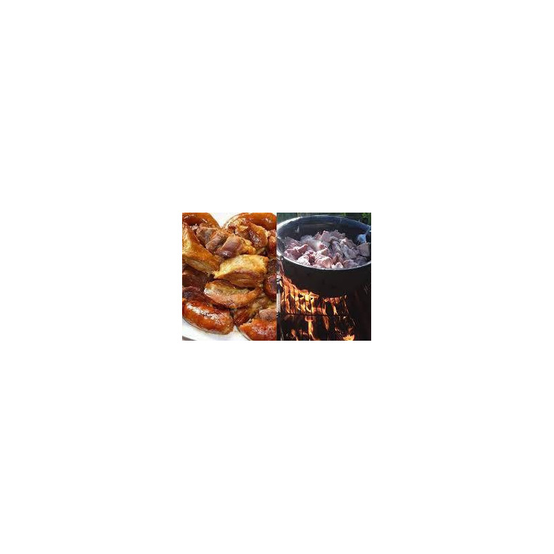 PASTRAMA domaće dimljeno proprženo meso zaliveno u mast kofa od 5.kg PASTRAMA domaće dimljeno proprženo meso zaliveno u mast kofa od 5.kg
