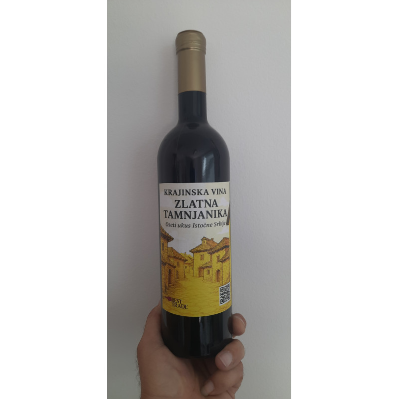"Krajinska vina"zlatna tamnjanika 0,75